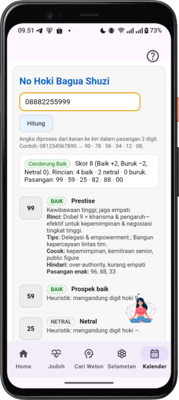 Kalender 3‑in‑1: Masehi, Hijriah, Jawa